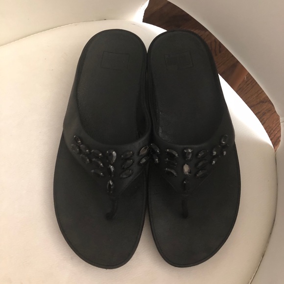 black gryphon quad sandals